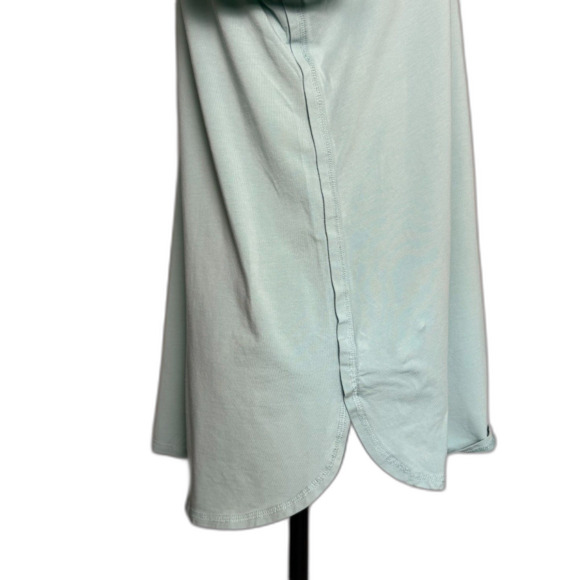 J. Jill Aqua Green/Blue Short Sleeve Shirttail Tee Sz XL, Casual, Pima Cotton - Picture 7 of 11